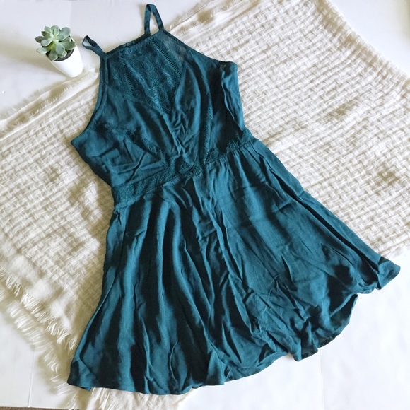 Kendall & Kylie Lace Inset Goddess Neck Dress - Picture 2 of 8